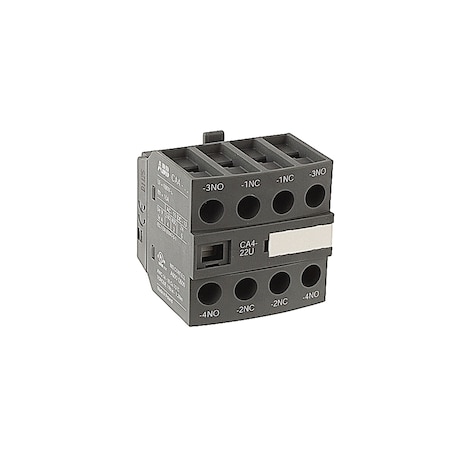 Abb CONTACTORS - ACCESSORIES, FRNT MNT AUX, 2NO/2NC, AF09-AF16 CA4-22U